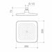 Caroma Luna Overhead Shower Head Black