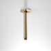 Caroma Luna Straight Arm Square Flange 210 Brushed Brass