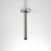 Caroma Luna Straight Arm Square Flange 210 Brushed Nickel