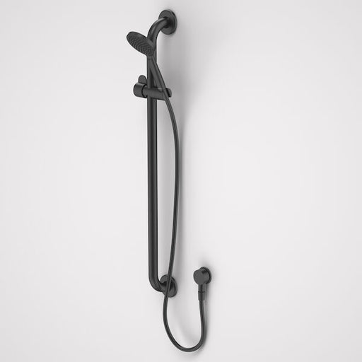 Caroma Care Support Shower Set - 900mm Rail - Matte Black