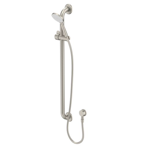Caroma Care Support Shower Set - 900mm Rail - Brushed Nickel