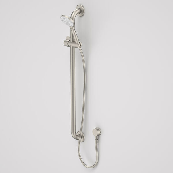 Caroma Care Support Shower Set - 900mm Rail - Brushed Nickel