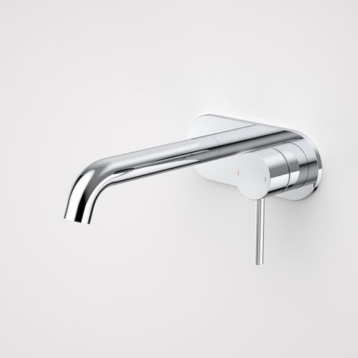 Caroma Liano II 175mm Wall Basin / Bath Mixer - Rounded Cover Plate - Chrome - Sales Kit - LF