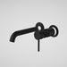 Caroma Liano II 175mm Wall Basin / Bath Trim Kit - 2 x Round Cover Plates - Matte Black