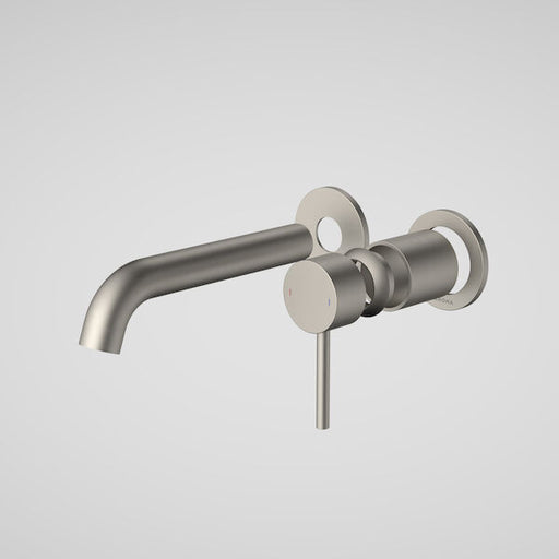 Caroma Liano II 175mm Wall Basin / Bath Trim Kit - 2 x Round Cover Plates - Brushed Nickel - Lead Free