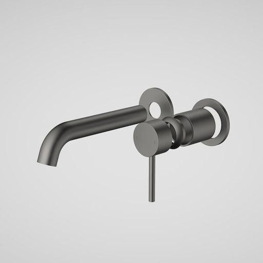 Caroma Liano II 175mm Wall Basin / Bath Trim Kit - 2 x Round Cover Plates - Gun Metal - Lead Free