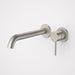 Caroma Liano II 210mm Wall Basin / Bath Mixer - 2 x Round Cover Plates - Brushed Nickel - Sales Kit - Lead Free