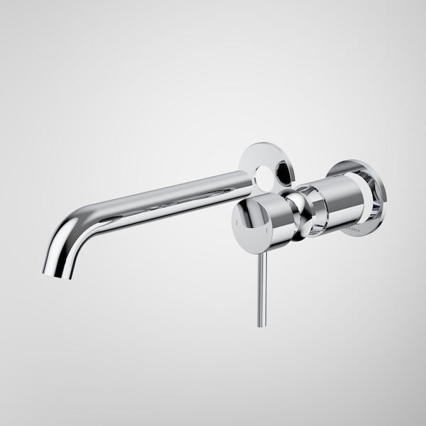 Caroma Liano II 210mm Wall Basin / Bath Trim Kit - 2 x Round Cover Plates - Chrome - LF