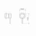 Caroma Liano II Bath / Shower Trim Kit - Round - Brushed Nickel