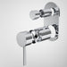 Caroma Liano II Bath / Shower Mixer With Diverter Trim Kit - Rounded Cover Plate - Chrome