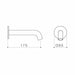 Caroma Liano II 175mm Basin / Bath Outlet - Round - Chrome