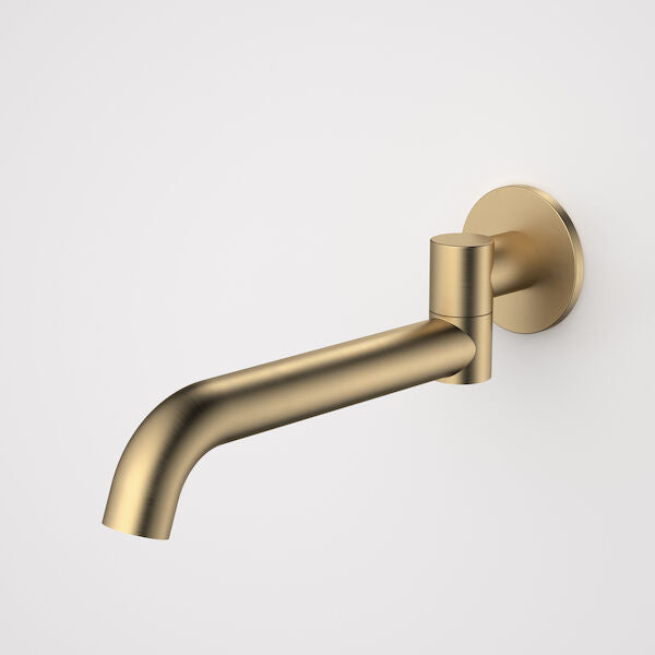 Caroma Liano II 220mm Bath Swivel Outlet - Round - Brushed Brass