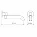 Caroma Liano II 220mm Bath Swivel Outlet - Round - Chrome