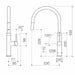 Caroma Liano II Pull Out Sink Mixer - Chrome