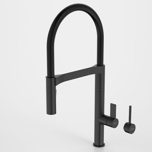 Caroma Liano II Pull Down Sink Mixer with Dual Spray - Matte Black-Lead Free