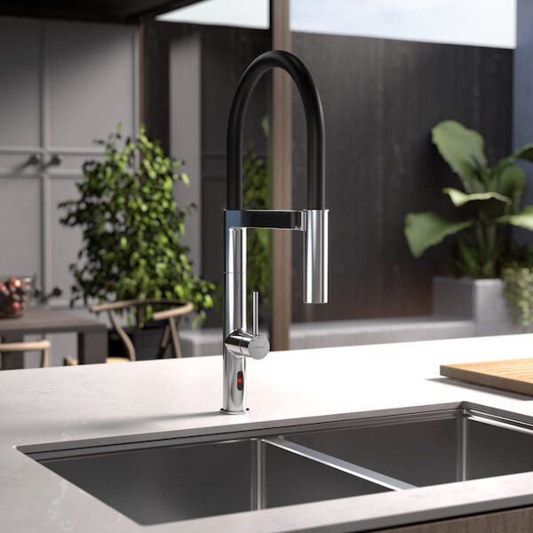 Caroma Liano II Pull Down Sensor Sink Mixer with Dual Spray - Chrome - Lead Free