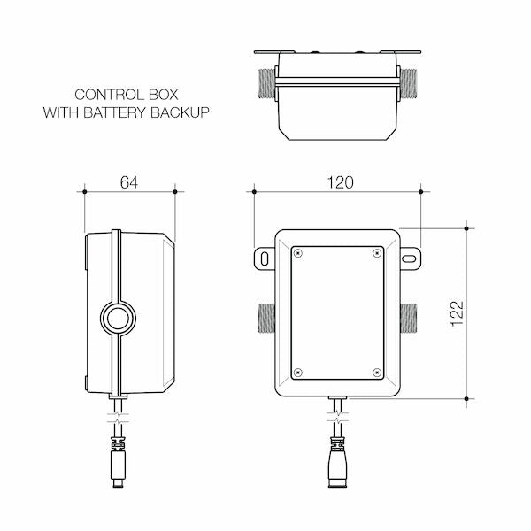 Caroma Liano II Sensor 175mm Wall Outlet Tap - Trim Only - Brushed Nickel