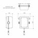 Caroma Liano II Sensor 210 Wall Outlet Sales Kit - Brushed Nickel - Lead Free