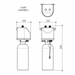 Caroma Liano II – Sensor Hob Mounted Soap Dispenser – Brushed Nickel
