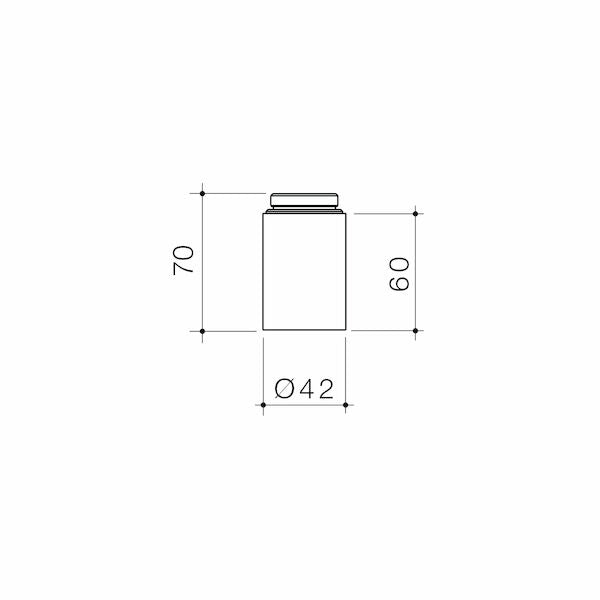 Caroma Universal Hob Mounted Sensor Basin Riser 60mm – Gun Metal