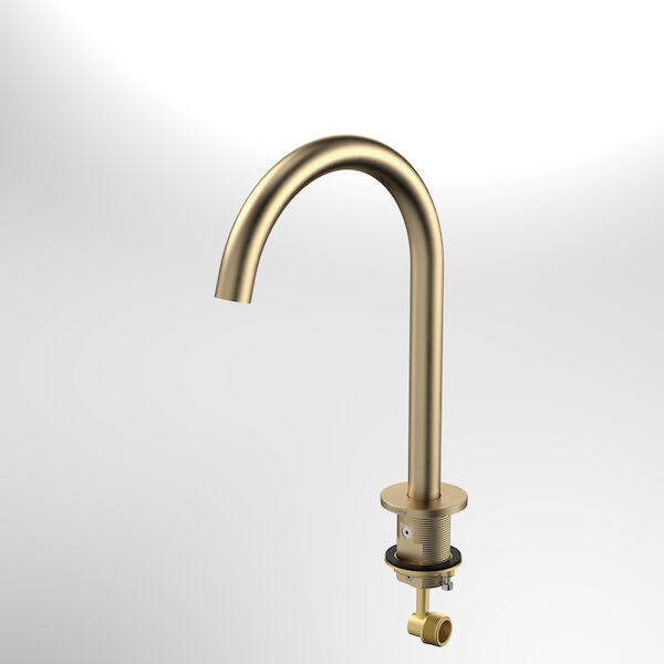 Caroma Liano II Hob Swivel Outlet 160mm - Brushed Brass