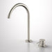 Caroma Liano II Hob Basin/Sink Mixer Set 200mm - Brushed Nickel