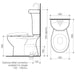 Caroma Profile 5 Deluxe Integrated Hand Basin Close Coupled Bottom Inlet S Trap SC Suite