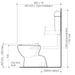 Caroma Care 200 V2 Connector (S Trap) Suite with Backrest and Caravelle Care Single Flap Seat - White