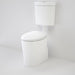 Caroma Care 610 Cleanflush Connector S Trap Suite with Caravelle Double Flap Seat White