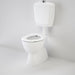 Caroma Care 400 Connector (S Trap) Suite with Caravelle Care Single Flap Seat - White