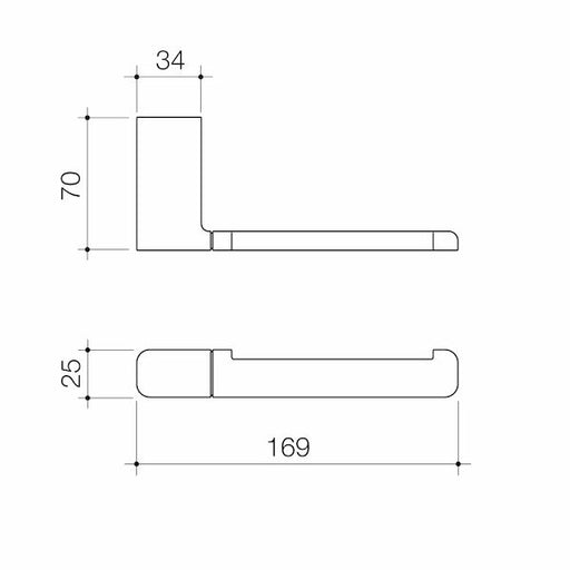 Caroma Luna Toilet Roll Holder Brushed Nickel