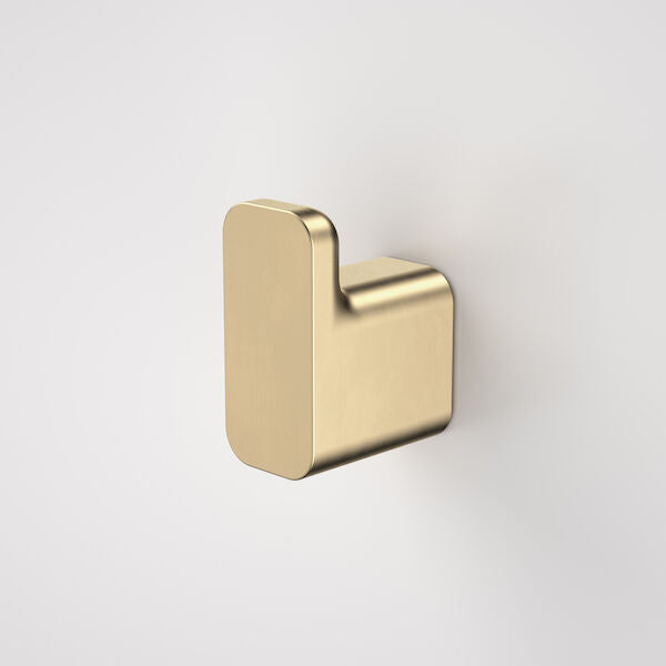 Caroma Luna Robe Hook Brushed Brass