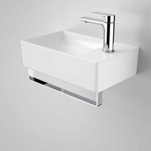 Caroma Urbane II Hand Wall Basin Integrated Rail - Chrome