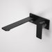 Caroma Urbane II 220mm Wall Basin / Bath Mixer - Rectangular Cover Plate - Black - Sales Kit - Lead Free