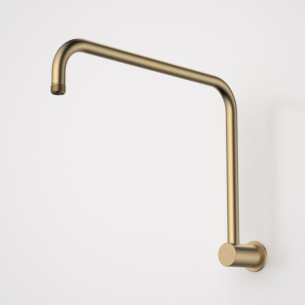 Caroma Urbane II 460mm Upswept Shower Arm - Brushed Brass