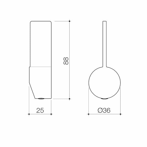 Caroma Urbane II Sink Mixer Handle - Brushed Brass