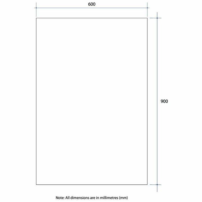 Thermogroup Montana Rectangle 25mm Bevel Edge Mirror Glue-to-Wall and Demister