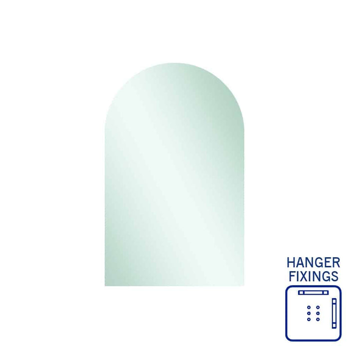 Thermogroup Aspen Church Shape Polished Edge Mirror with Hangers