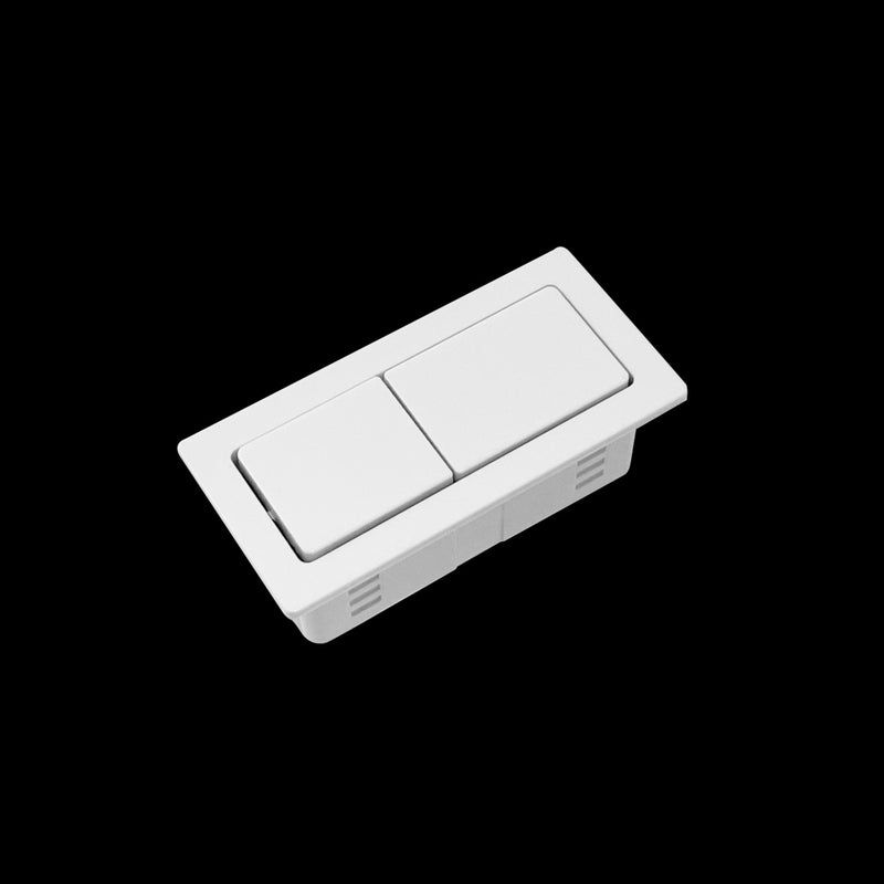 Oliveri Gloss White Back To Wall Cistern Buttons