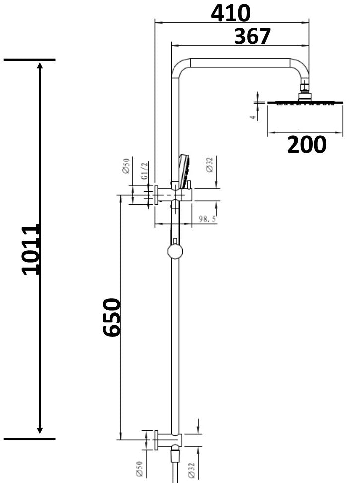 Millennium Akemi Combination Shower