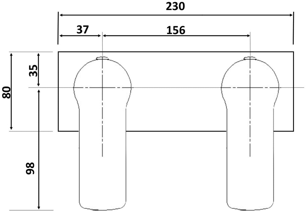 Millennium Akemi Dual Shower Mixer