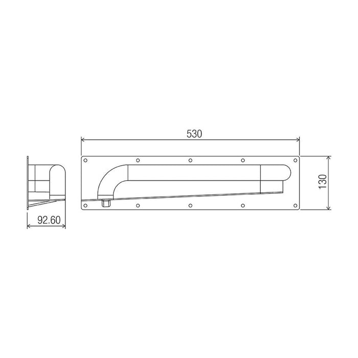 Conserv Anti-Ligature Horizontal Grab Rail