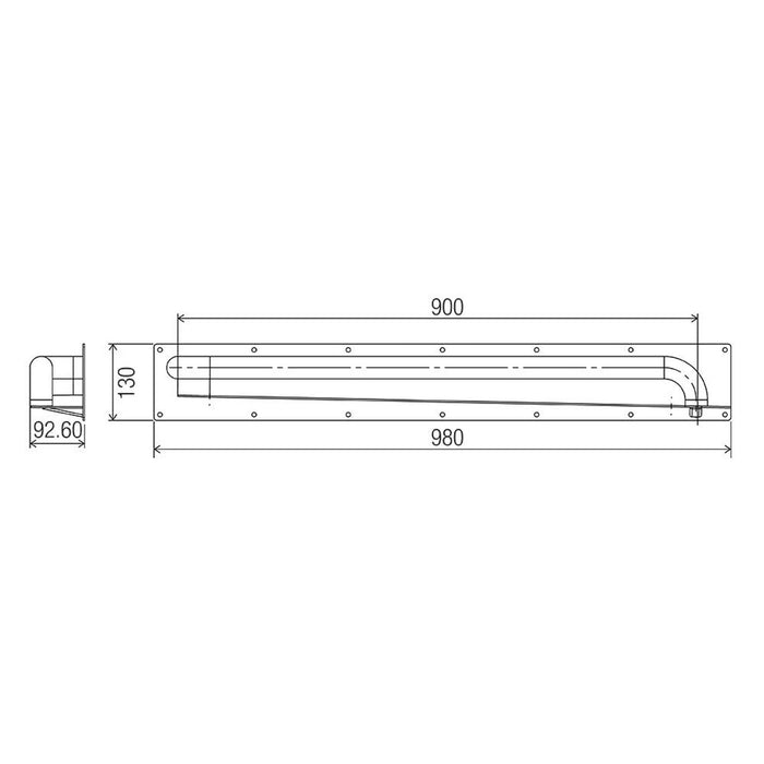 Conserv Anti-Ligature Vertical Grab Rail