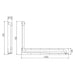 Conserv Anti-Ligature 90° Accessible Grab Rail 960mm x 900mm