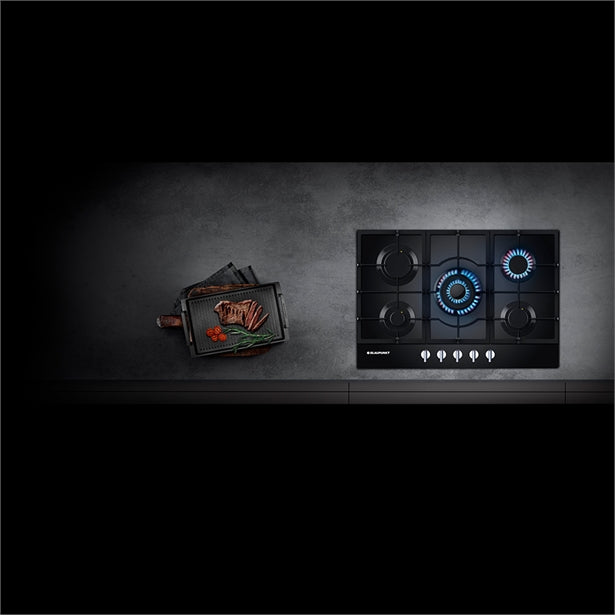 Blaupunkt 70cm Gas Cooktop (BLACK)