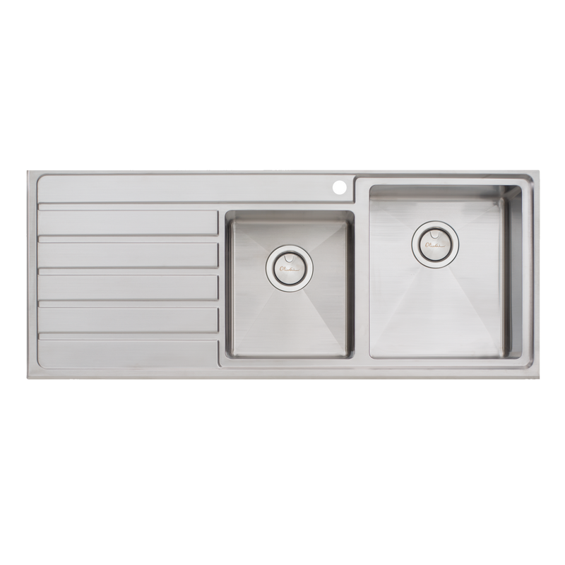 Oliveri Apollo 1 & 3/4 Bowl Sink with Drainer
