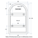 Thermogroup AS500C Arch Shape Premium Backlit Mirror