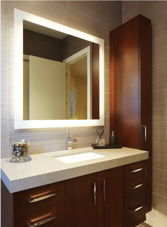 ThermoGroup S1500C Premium S Range Back-Lit Mirror - Includes Mirror Demister