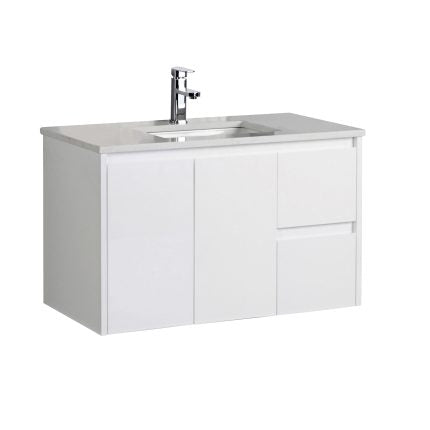 Aulic Alice Wall Hung Finger Pull Cabinet 900mm