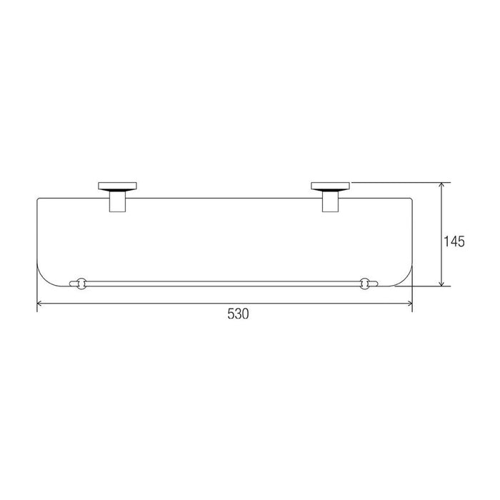 Conserv Modena Glass Shelf